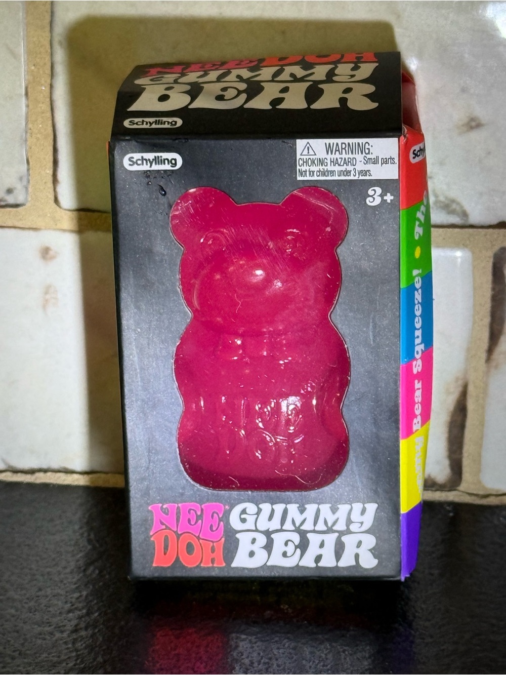 NeeDoh Gummy Bear Squeeze Toy - Pink